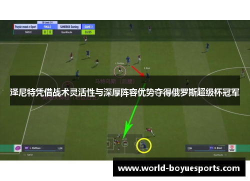 泽尼特凭借战术灵活性与深厚阵容优势夺得俄罗斯超级杯冠军